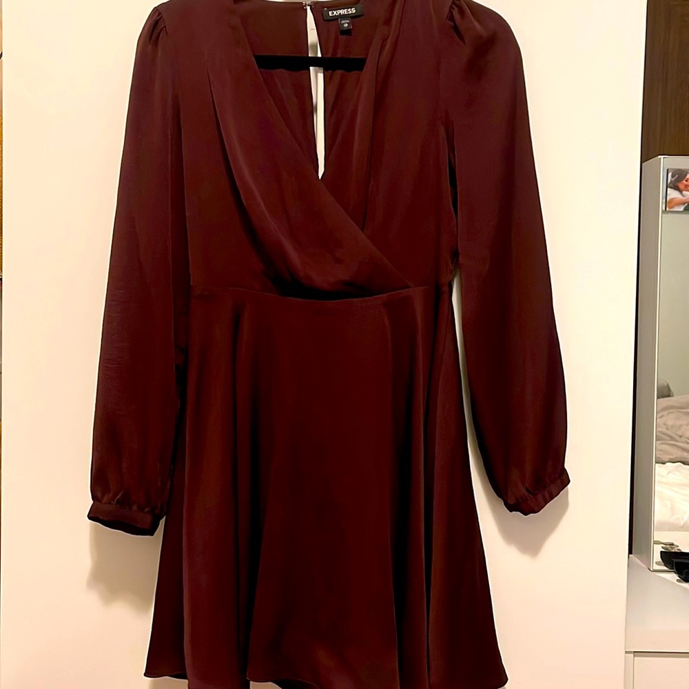 Cuffed sleeve dress